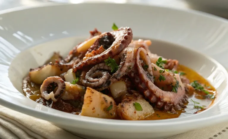 Knoblauch-Tintenfisch – High Protein Low Carb Rezept für eine gesunde Mahlzeit