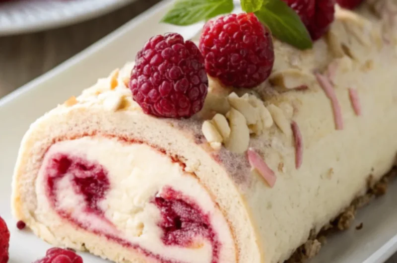 Himbeer-Mascarpone-Bûche