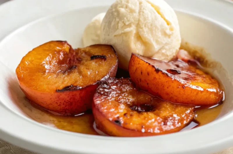 Honig-Gebratene Pfirsiche – Einfaches Sommerdessert mit Geschmack