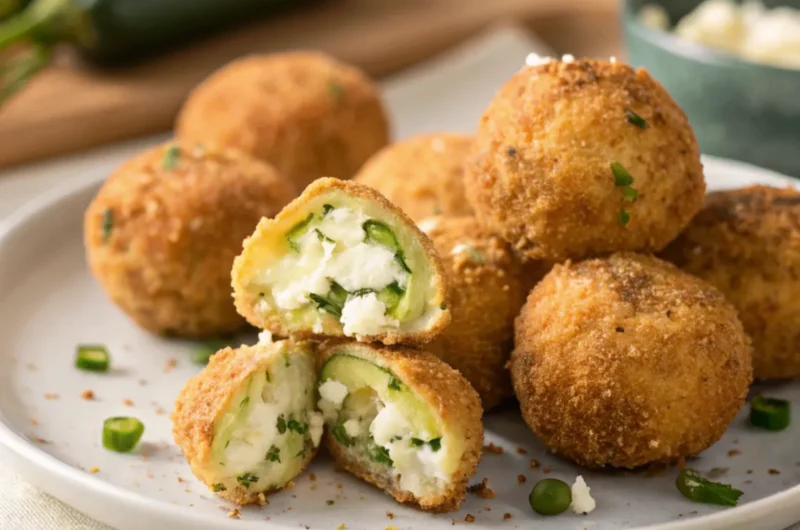 Knusprige Zucchini-Feta-Bällchen – Einfaches Rezept für gesunden Genuss