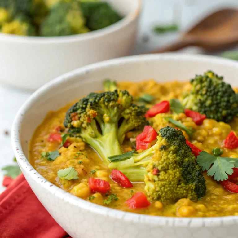 Ein aromatisches Brokkolicurry mit roten Linsen – vegan, gesund und schnell zubereitet