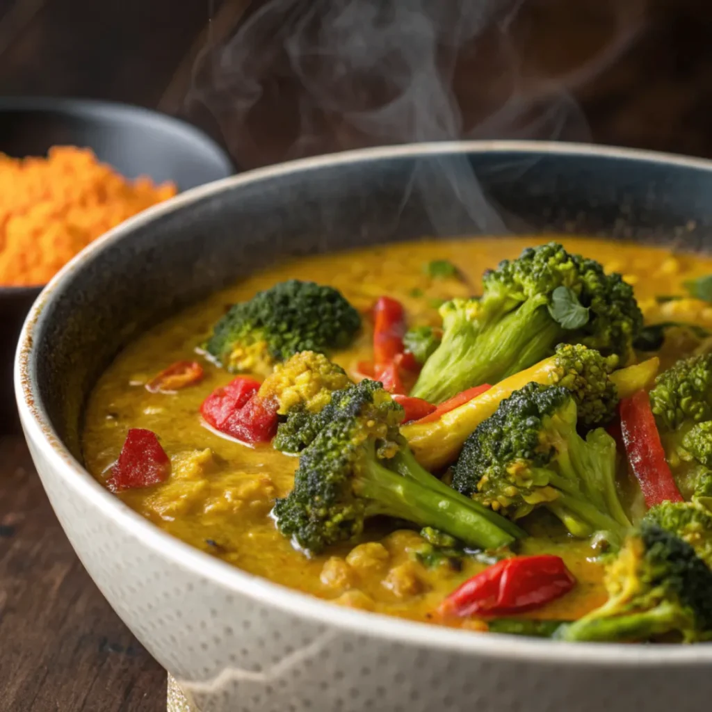 Ein aromatisches Brokkolicurry mit roten Linsen – vegan, gesund und schnell zubereitet