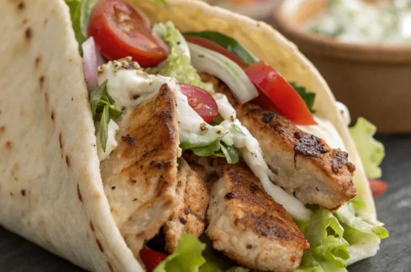 Mediterranes Hähnchen-Gyros