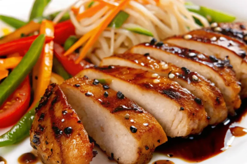 chicken teriyaki mit gemüse