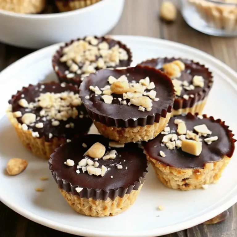 Haferflocken-Erdnussbutter-Cups – Einfaches und Gesundes Rezept