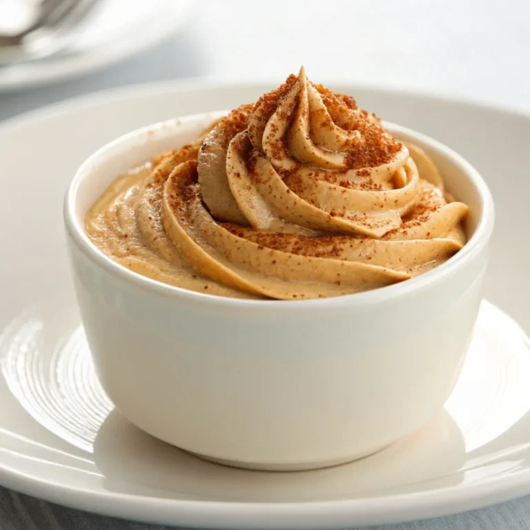 Cremiges Kaffeecreme Dessert im Glas mit Sahnetopping und Kakaopulver – einfaches Kaffeecreme Rezept