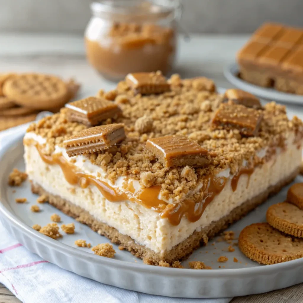 Butterkeks-Kuchen ohne Backen mit Milchmädchen Karamell