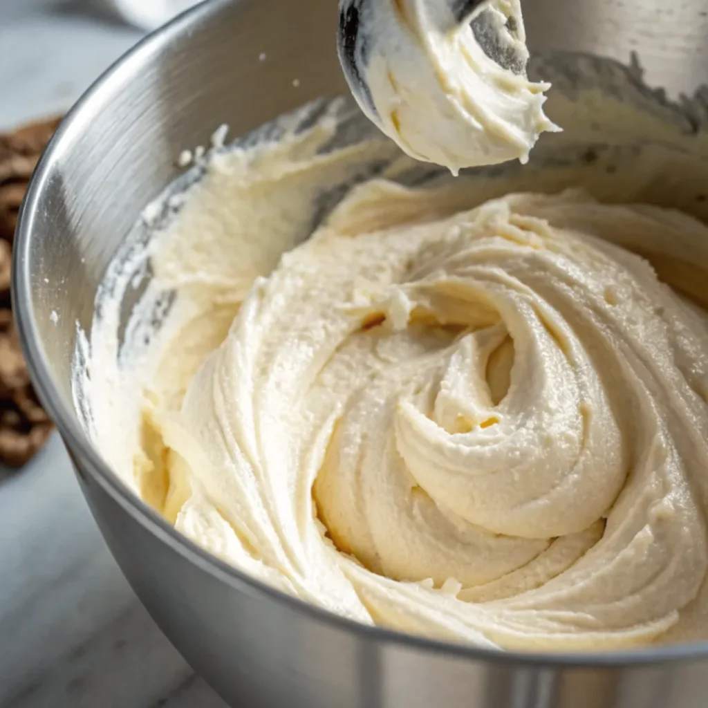 Mascarpone wird mit Zucker und Vanille cremig geschlagen