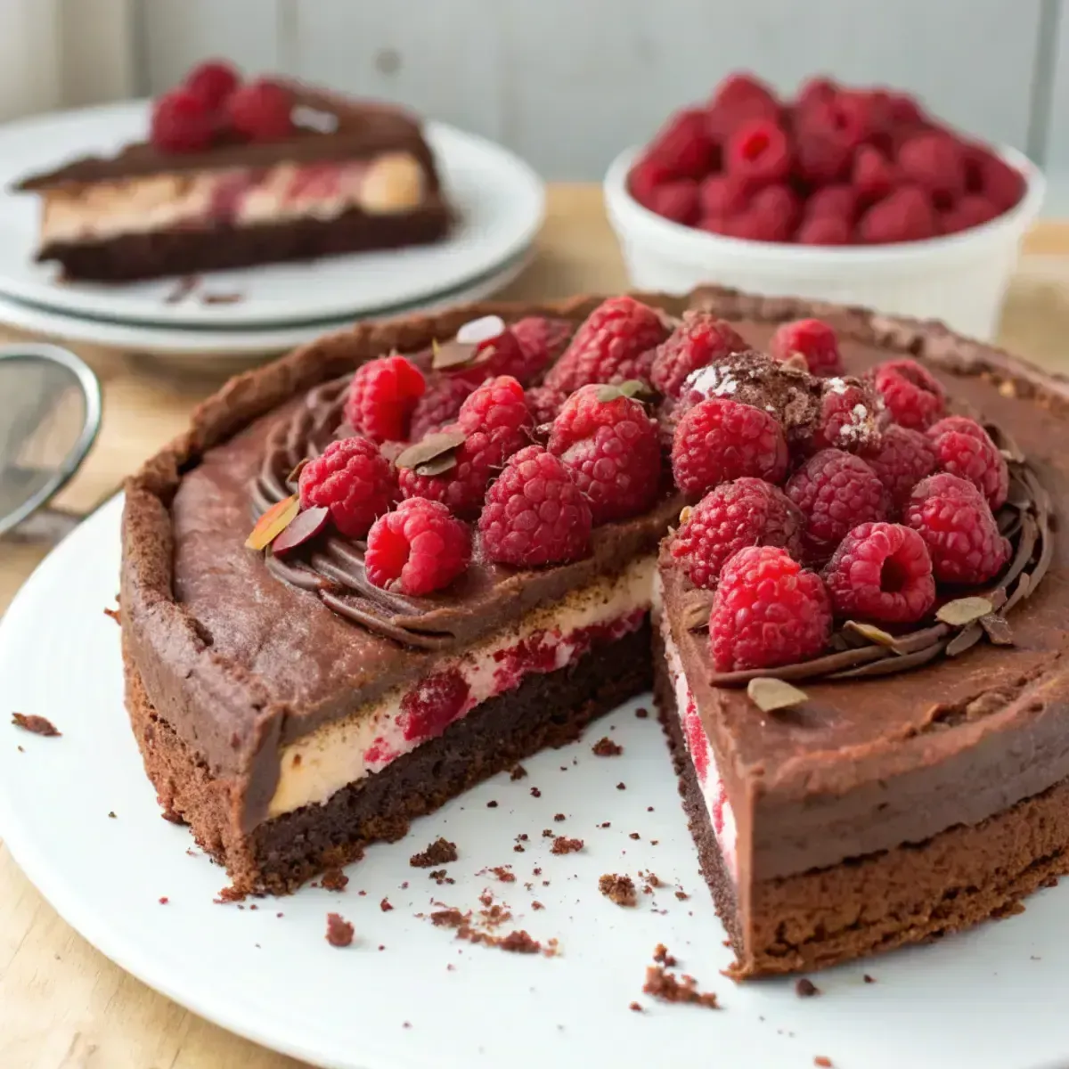 Himbeer Schoko Brownie Torte – Saftig & Schokoladig