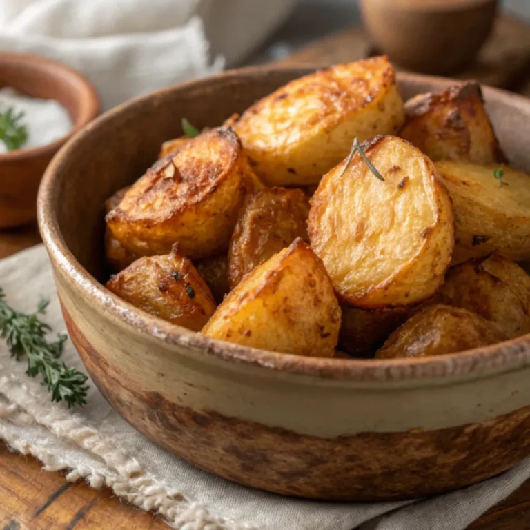Knusprige Ofenkartoffel aus der Heißluftfritteuse mit Kräutern und Sour Cream