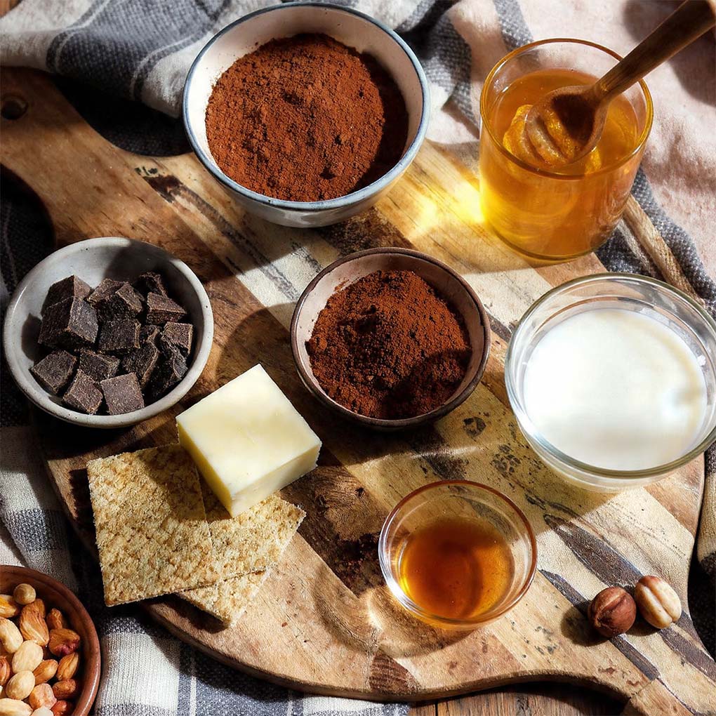 Saftige Brownies ohne Backen Zutaten - Schokoladige Vorbereitung