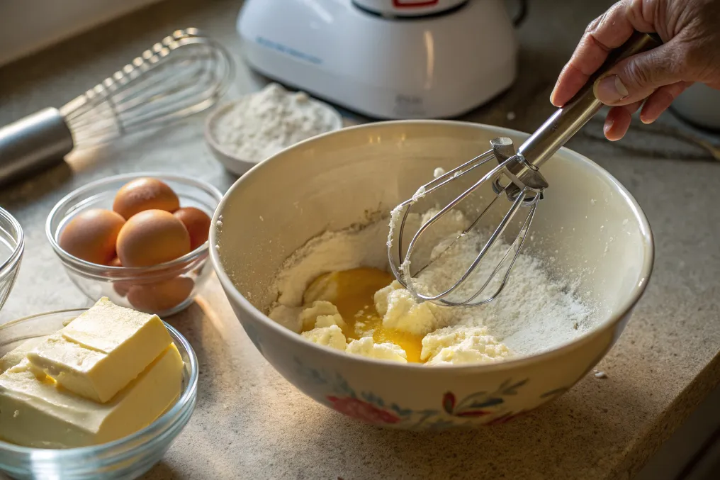 Eier einzeln unterrühren für den perfekten Kuchen