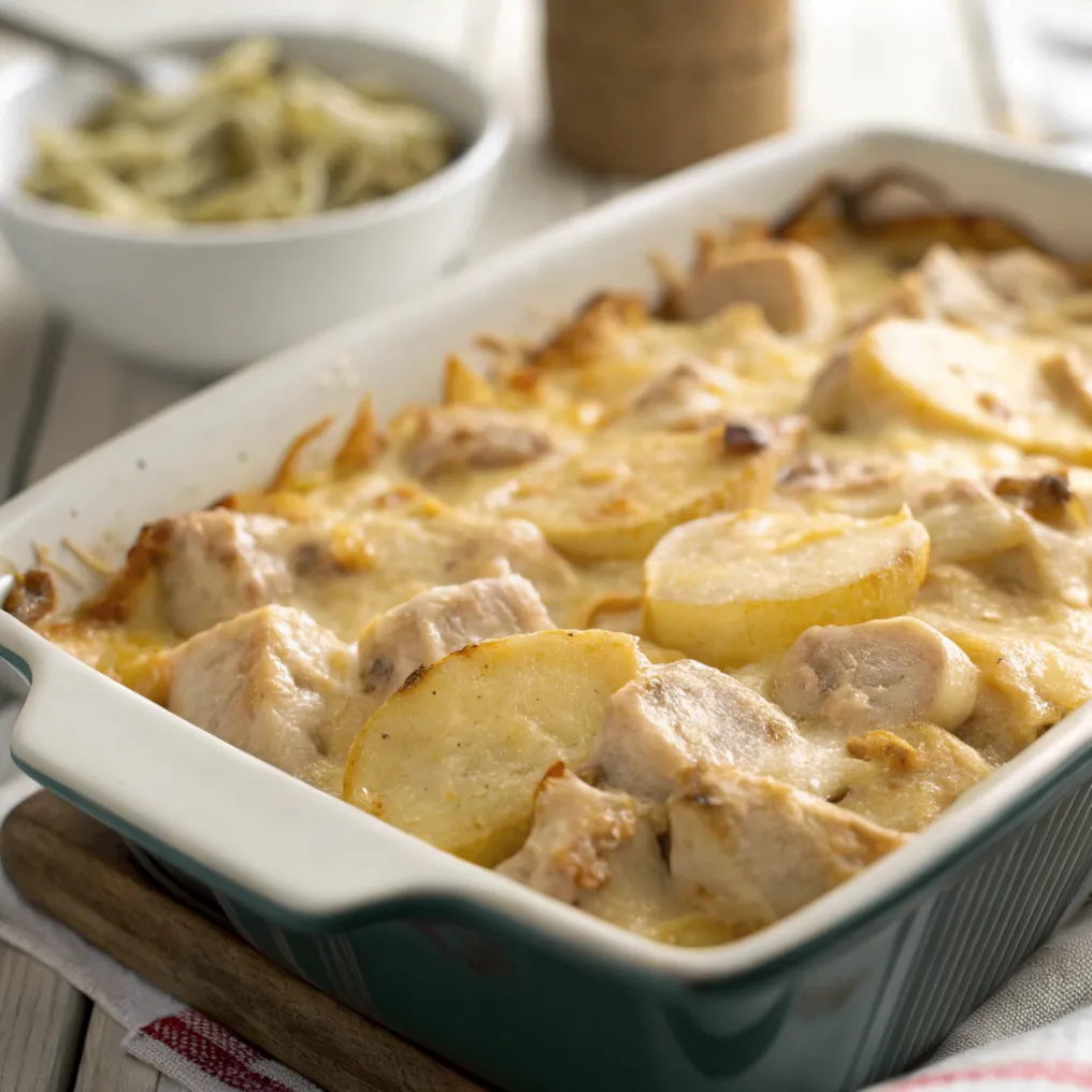 Kartoffeln Hähnchen Auflauf schnell und einfach