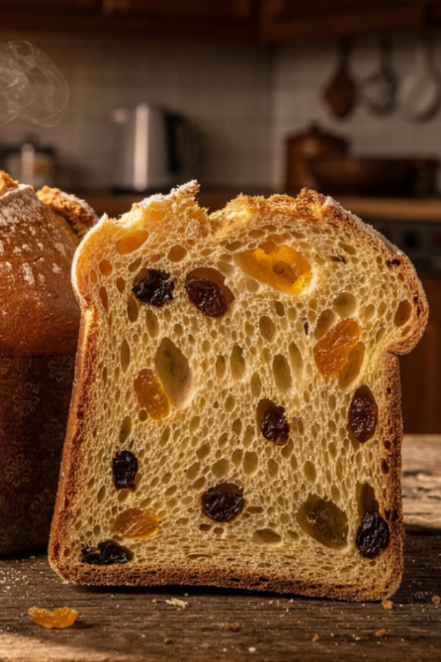 Selbst gebackener Panettone im Mixer Rezept - fluffig und goldbraun