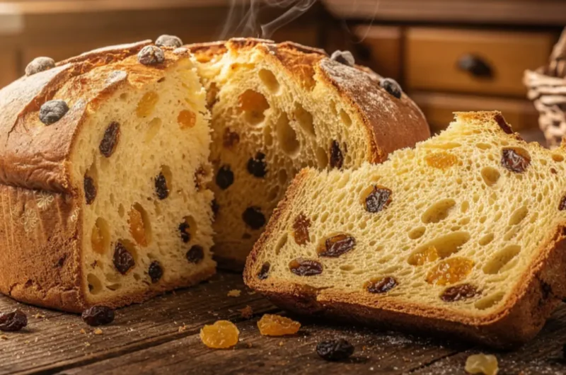 Selbst gebackener Panettone im Mixer Rezept - fluffig und goldbraun